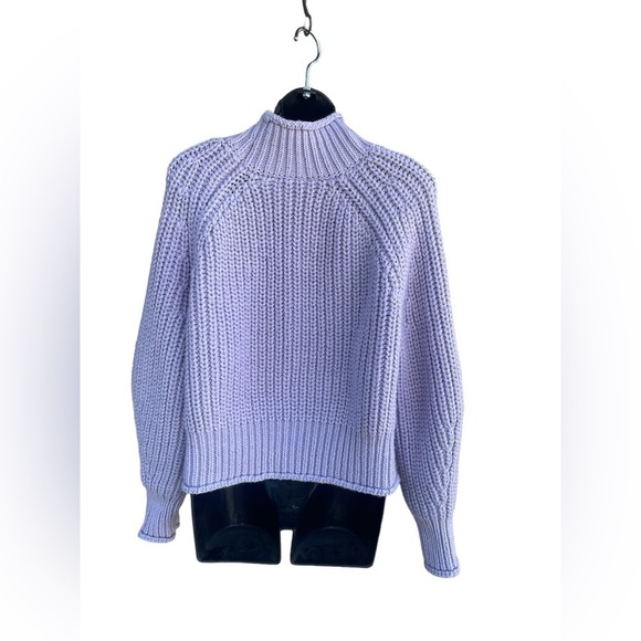 H&M Chunky Knit Sweaters lavender lilac purple sz Small in like new condition - Picture 4 of 5